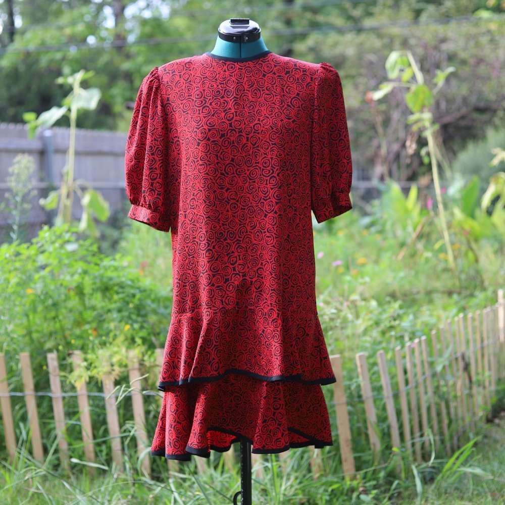 Vintage Laura Henson | abstract print dress